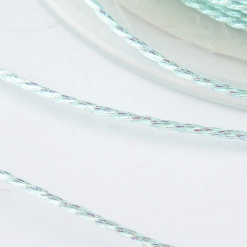Metallic Kordel rund 1mm 54.68m/Rolle