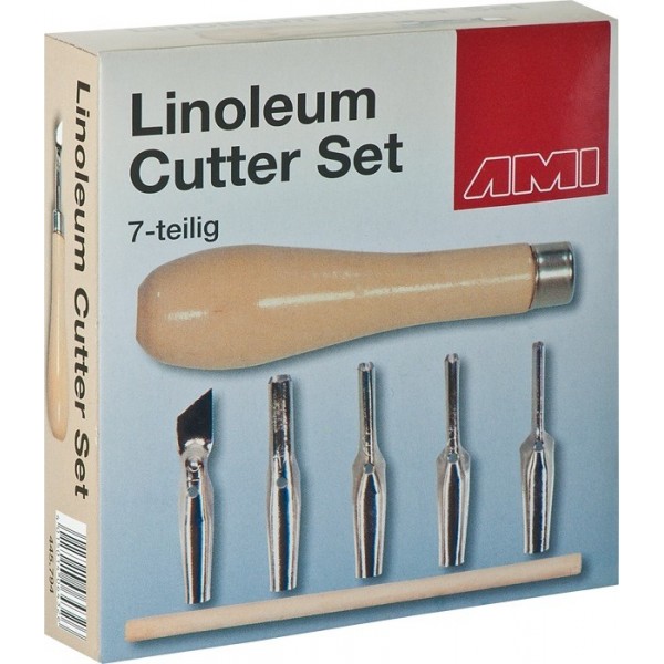 Linoleum Cutter Set AMI Linolschnitt Schneidewerkzeug
