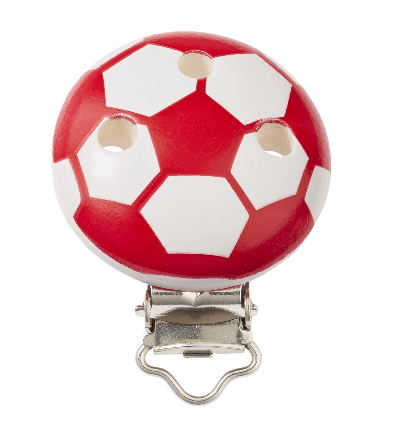 Schnulli Clip Fussball , 3 verschiedene Farben