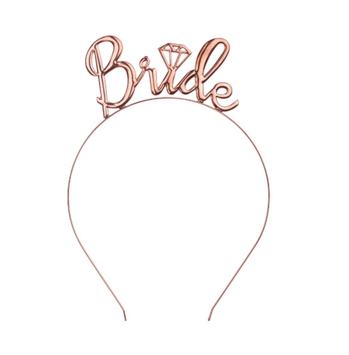 Haarreifen Bride roségold Headband Bridal Shower 13,5x19cm