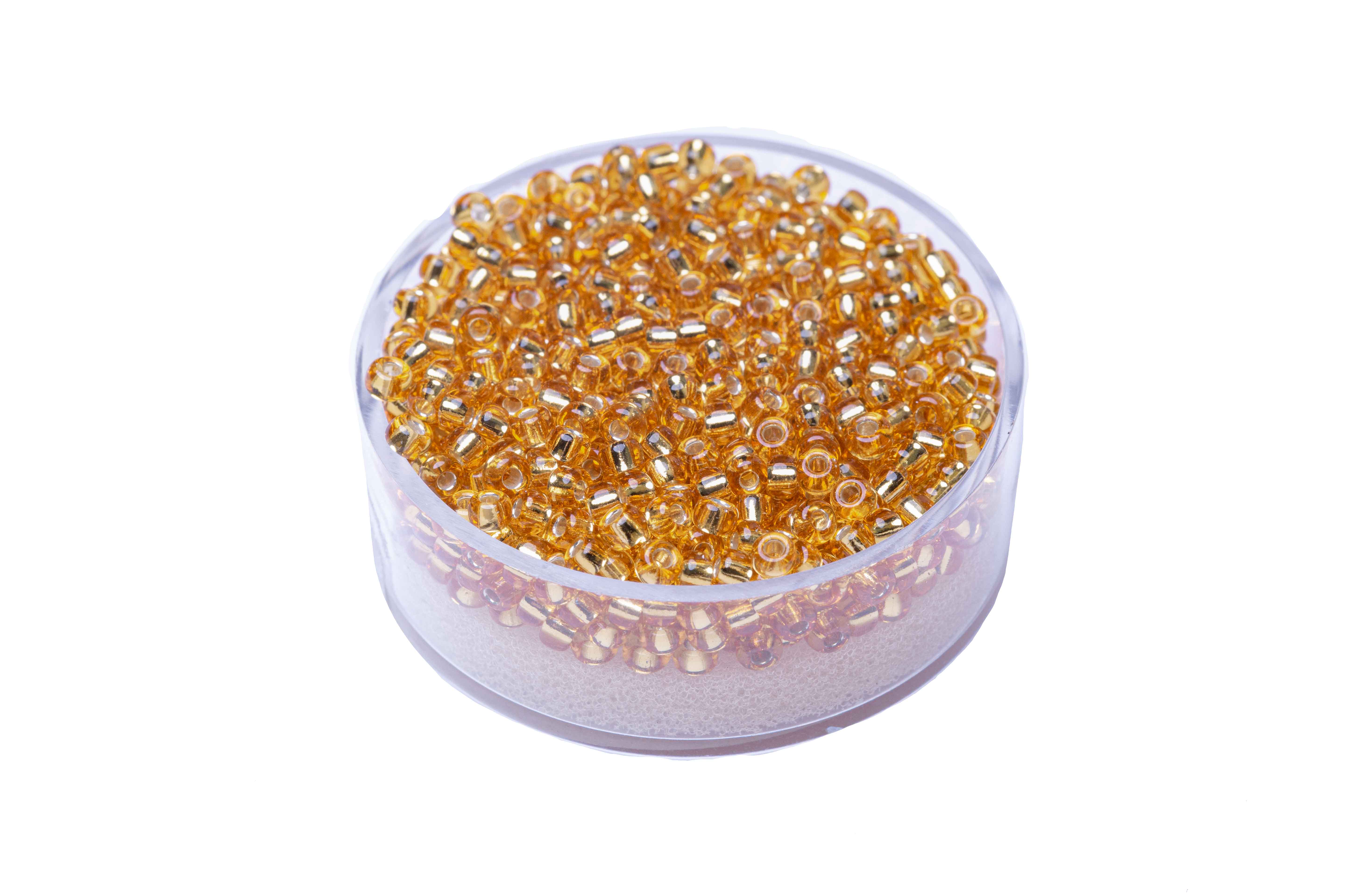 Japanische Miyuki Rocailles Silbereinzug light colorado 2,5mm 12g