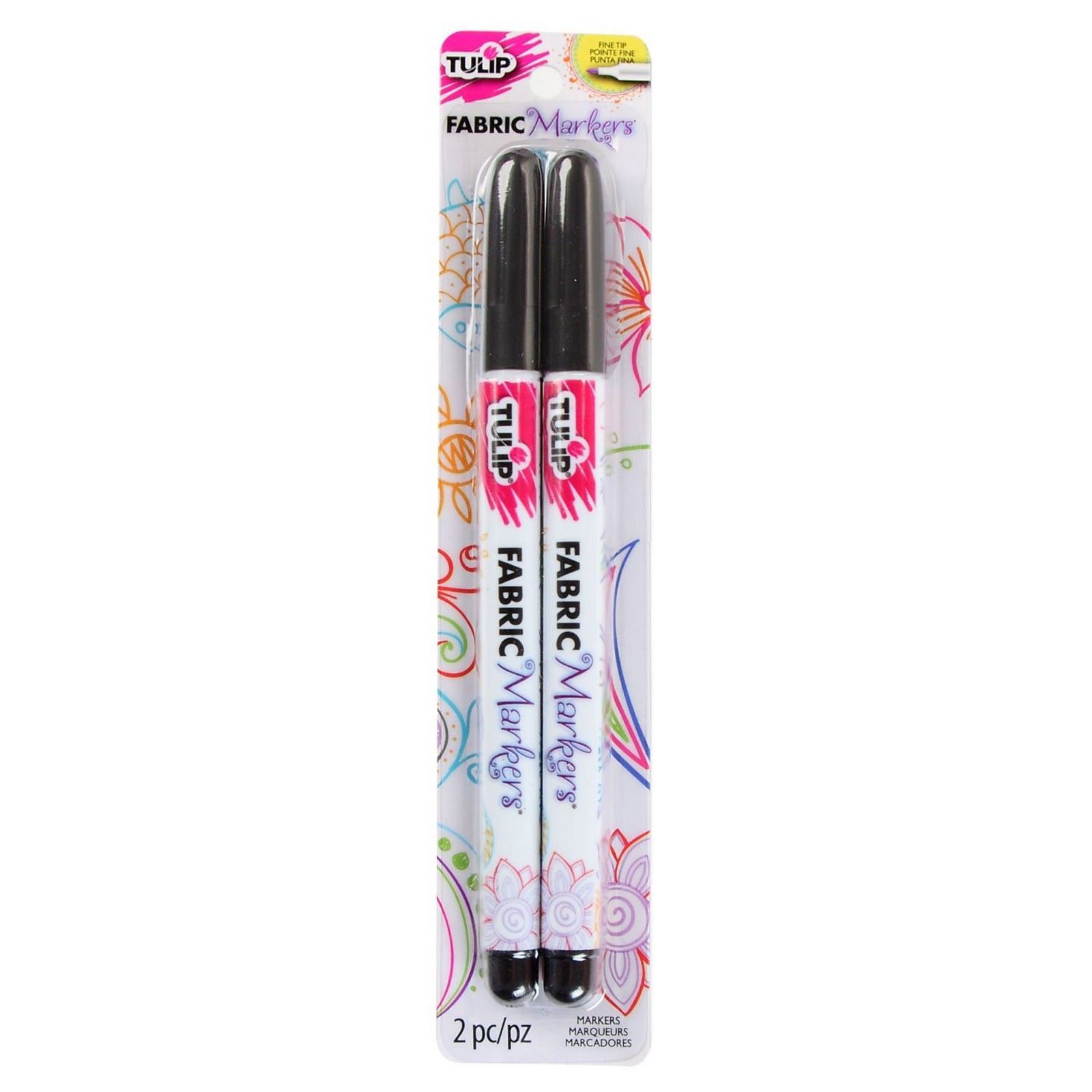 Tulip Fabric Markers 10/Pkg - Neon 31649 -NEW