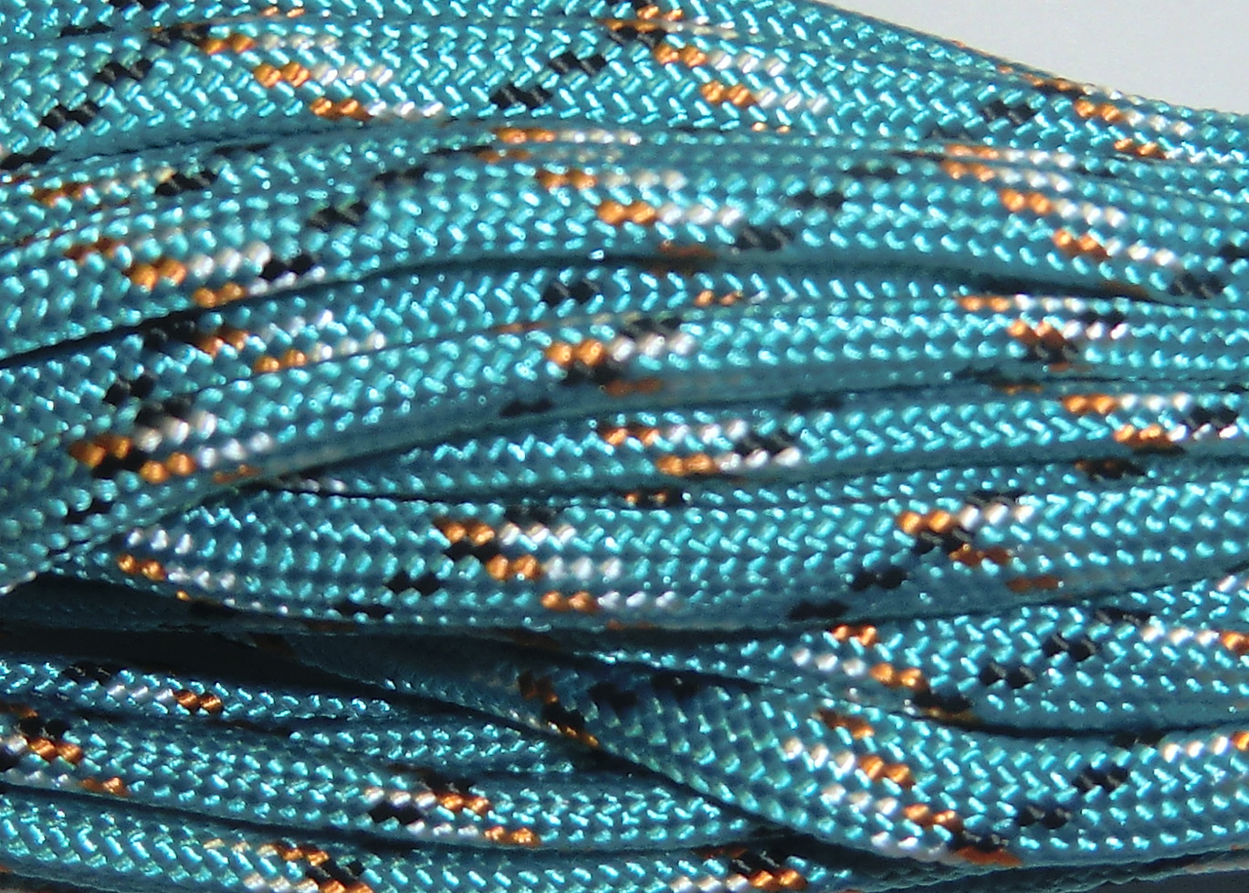 Paracord 4 mm, gemustert türkis, 6,4 m/Bündel