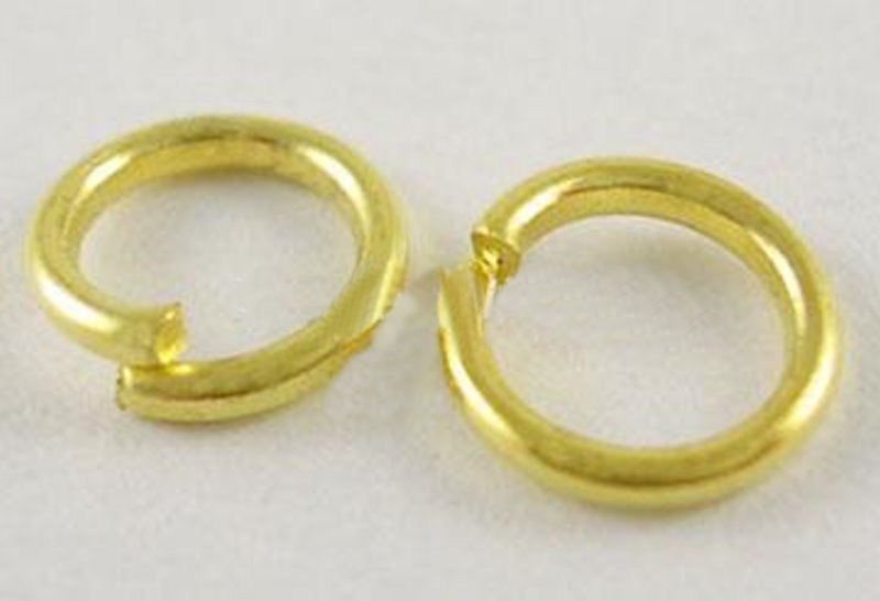 Zwischenring 6 mm gold, 20 Stück