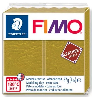 FIMO leather-effect olive, 57g