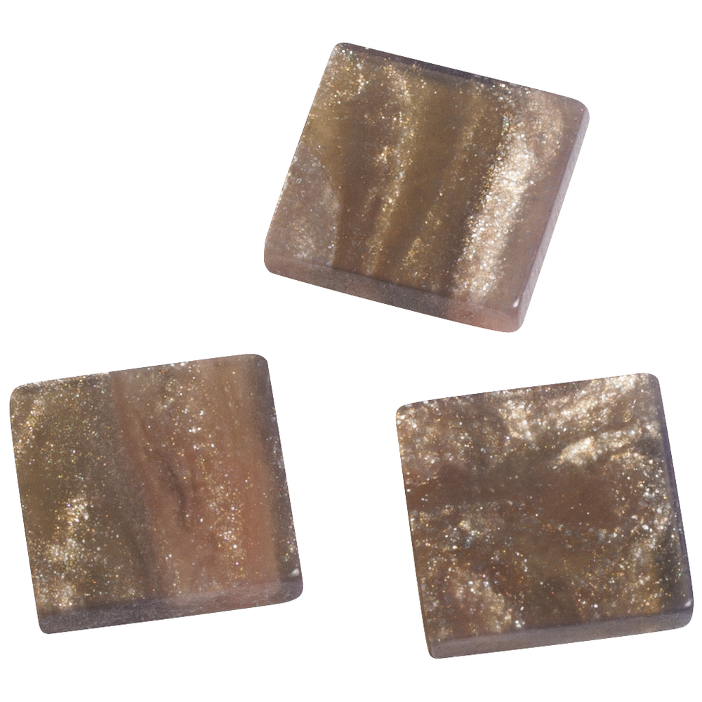 Acrylmosaik marmoriert champagner gold, 1x1cm, 50g/ca. 205 Stück Acryl-Mosaik
