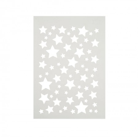 Schablone Sterne Stern Stars Stencil Template DIN A4
