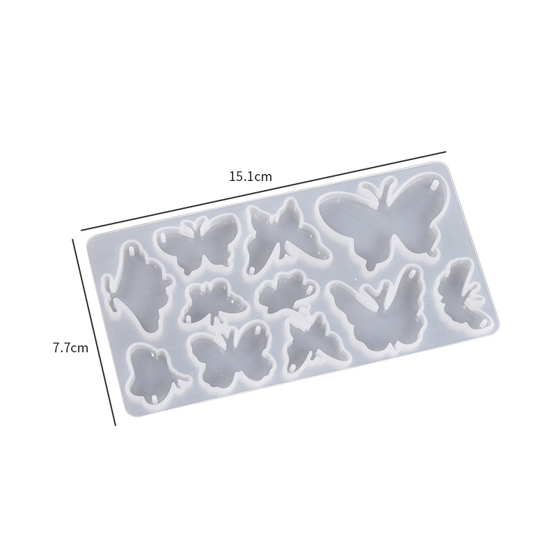 Silikongießform Schmetterlinge Anhänger 151x77x6mm
