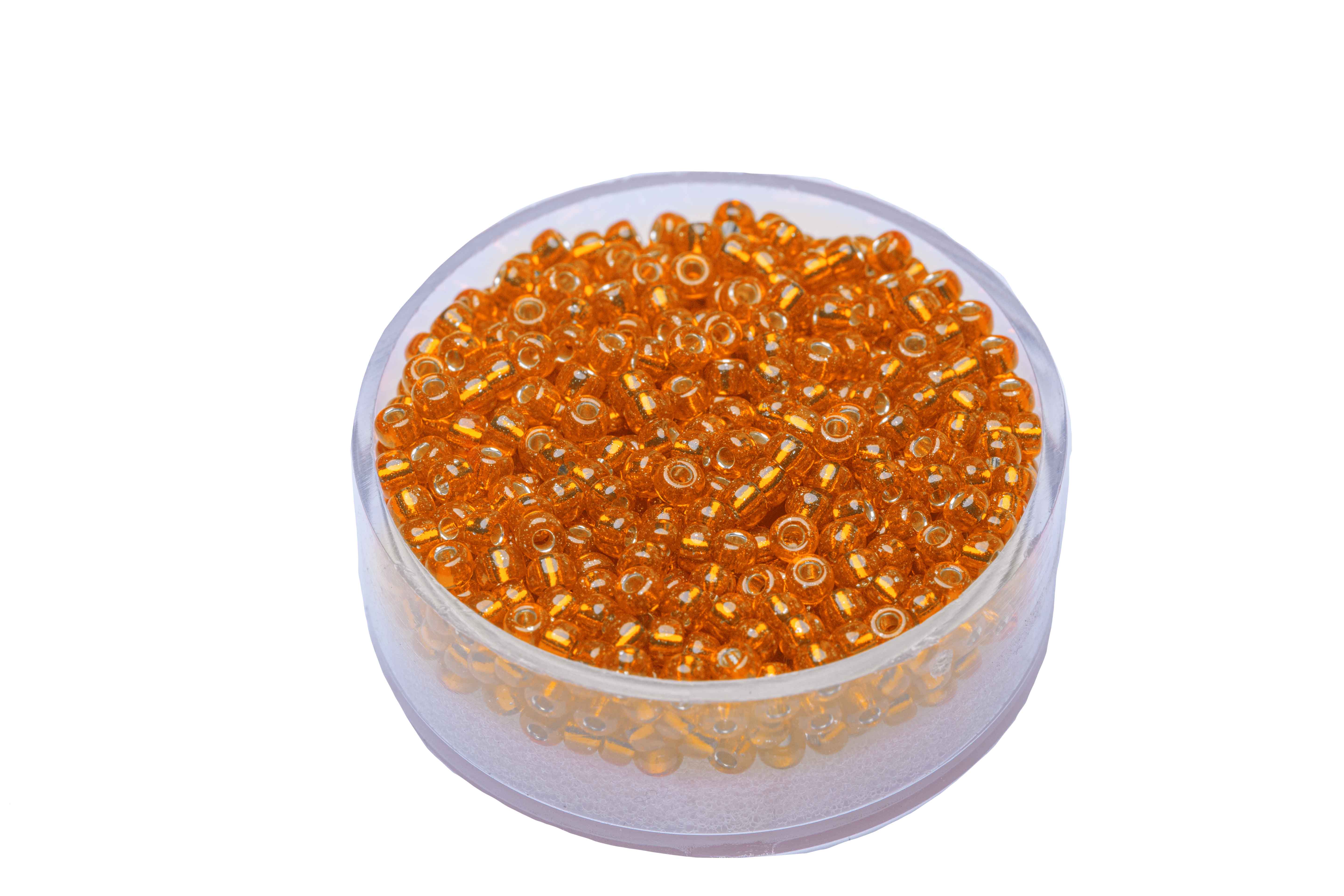 Miyuki Rocailles silverlined orange 2,5mm, 12g 