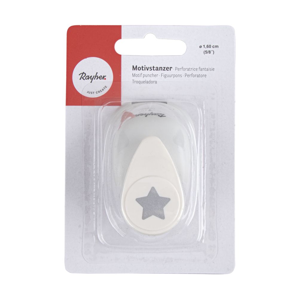 Motivstanzer Stern ø 1,6cm (5/8'') SB-Blister 1 Stück Motivstanzer Stern ø 1,6cm (5/8'') SB-Blister 1 Stück