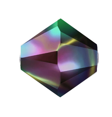 Swarovski Doppelkegel Crystal Rainbow Dark 2x, Bicone 