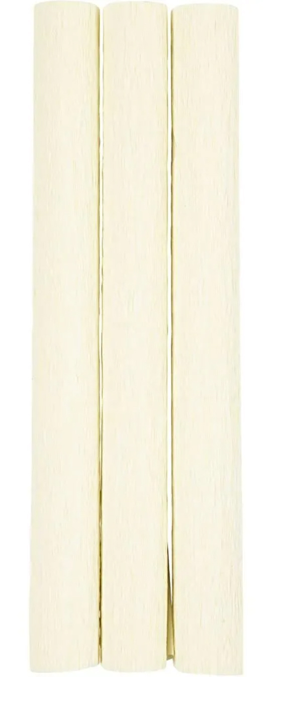 Krepppapier 3 Blätter 25x60cm Kreppanteil: 180% 105 g