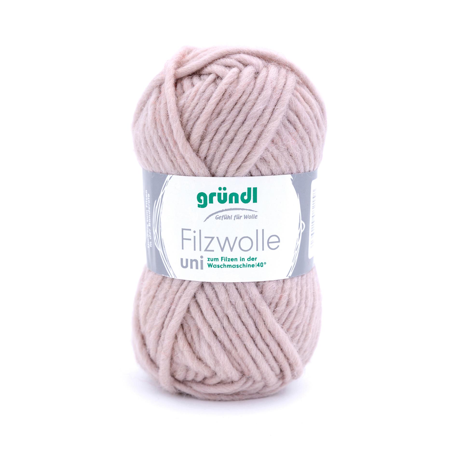Strickfilzwolle 50g- 50m Schurwolle Strickfilzen Waschmaschinenfilzen 