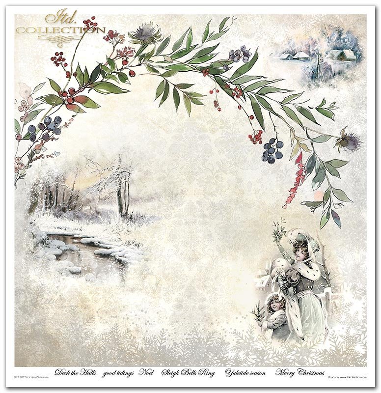 Scrapbooking-Papier Set Victorian Christmas  10 Stk/Pkg. 30x30cm 200g