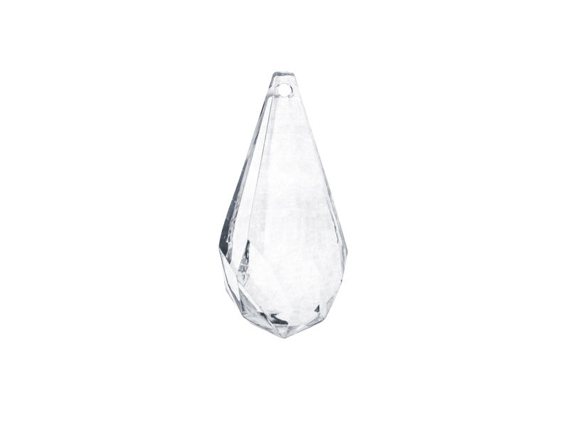 Tropfen Anhänger Pendants Drops glasklar 23x51mm 5 Stk. Sonnenkristall