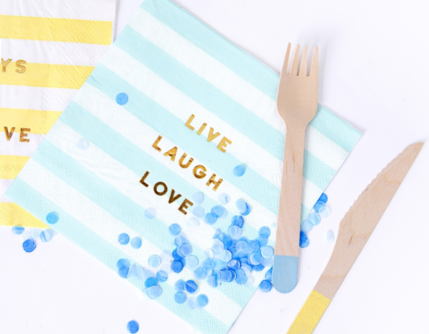 Serving Napkins Servietten Live Laugh Love 33x33cm 20 Stück