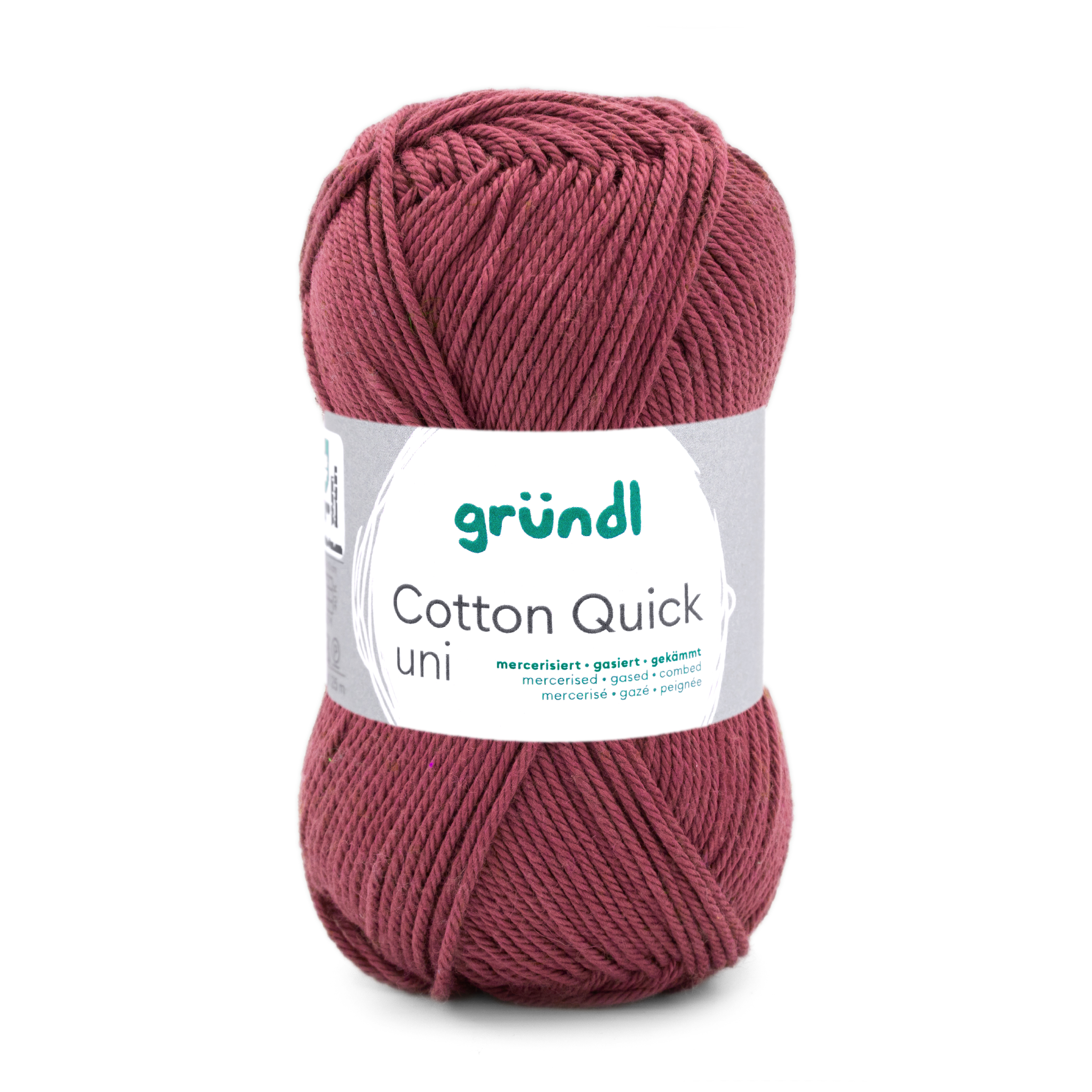 Cotton Quick Uni BORDEAUX 100 % Baumwolle mercerisiert gasiert gekämmt 50g/125m 10 Stück Cotton Quick Uni BORDEAUX 100 % Baumwolle mercerisiert gasiert gekämmt 50g/125m 10 Stück