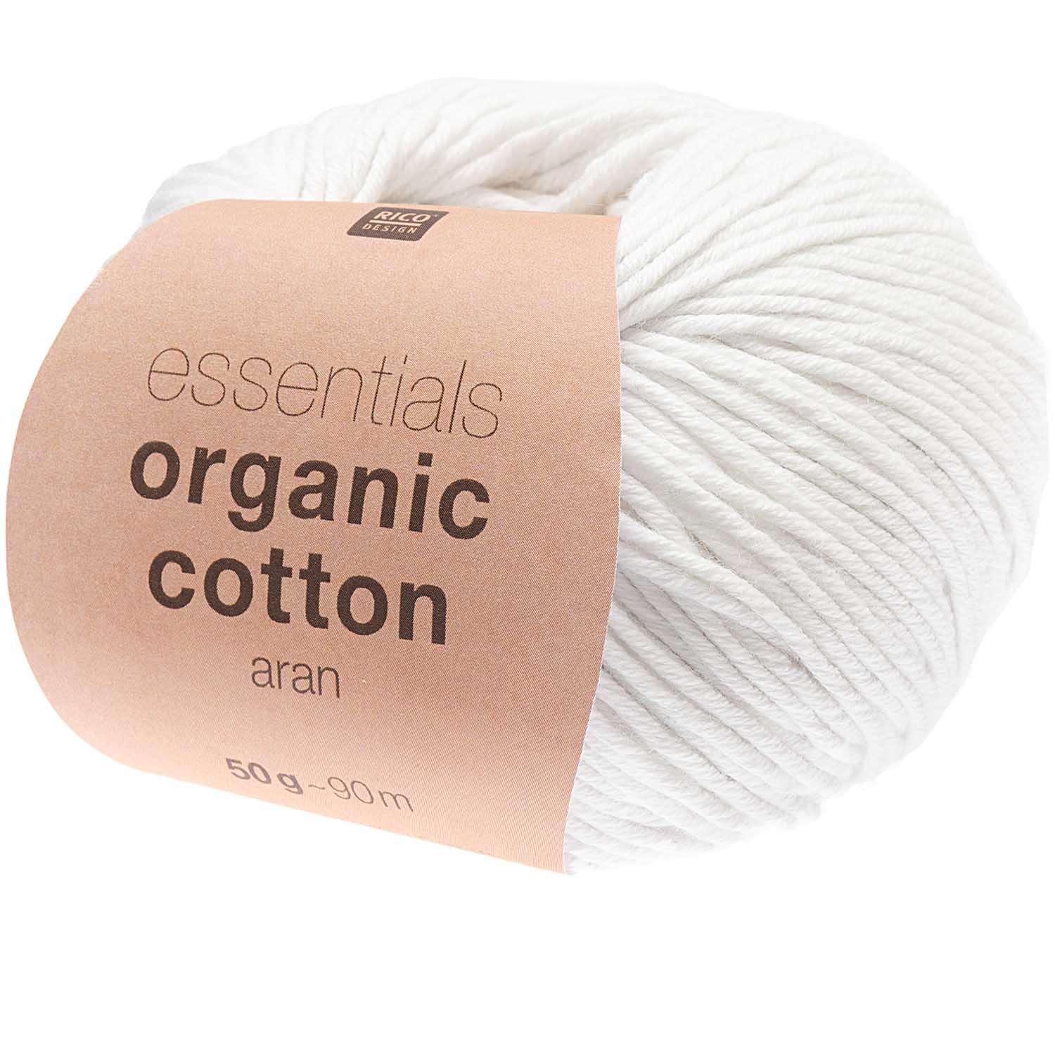 Rico Essential Organic Cotton aran Baumwollgarn 50g/90m