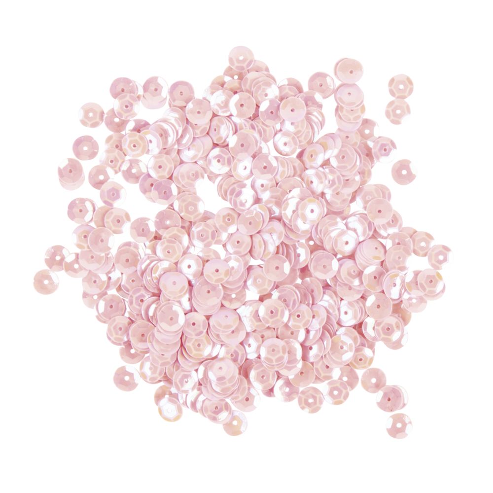 Pailletten gewölbt 6mm ø irisierend rosa 4000Stk.