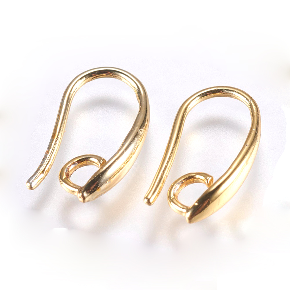 Ohrhaken Design elegant, 15x8mm, goldfärbig, 1 Paar/Pkg