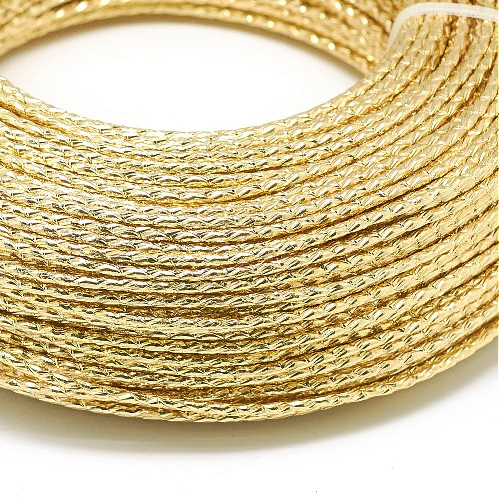 Aludraht  2mm gehämmert , 500 g, hell gold light gold Aluminium wire 