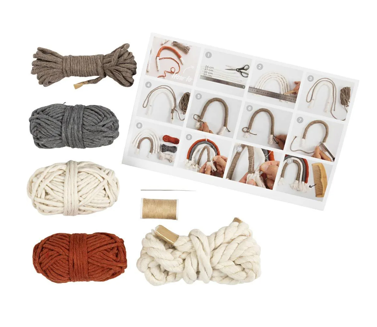 Mini Kreativ Set Macramé Regenbogen Mini Kreativ Set Macramé Regenbogen