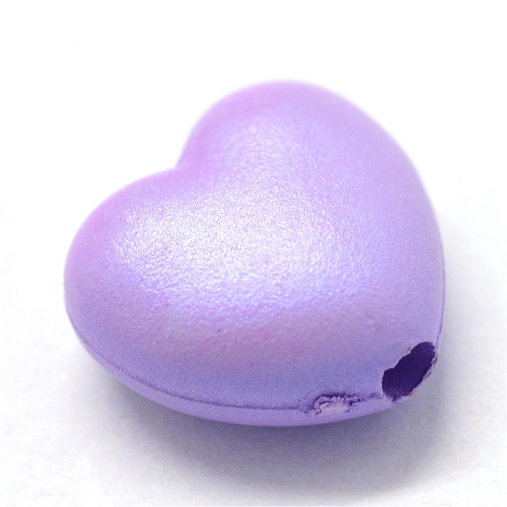Herzperlen pastell   10mm, 50 Stück/Btl.