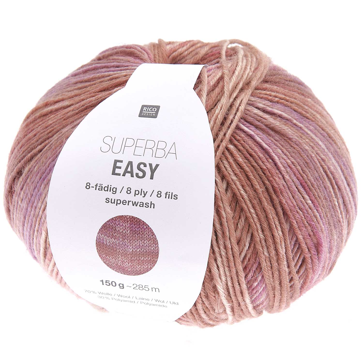 Rico Sockenwolle Superba Easy 8fädig, 150g 250m Rico Sockenwolle Superba Easy 8fädig, 150g 250m