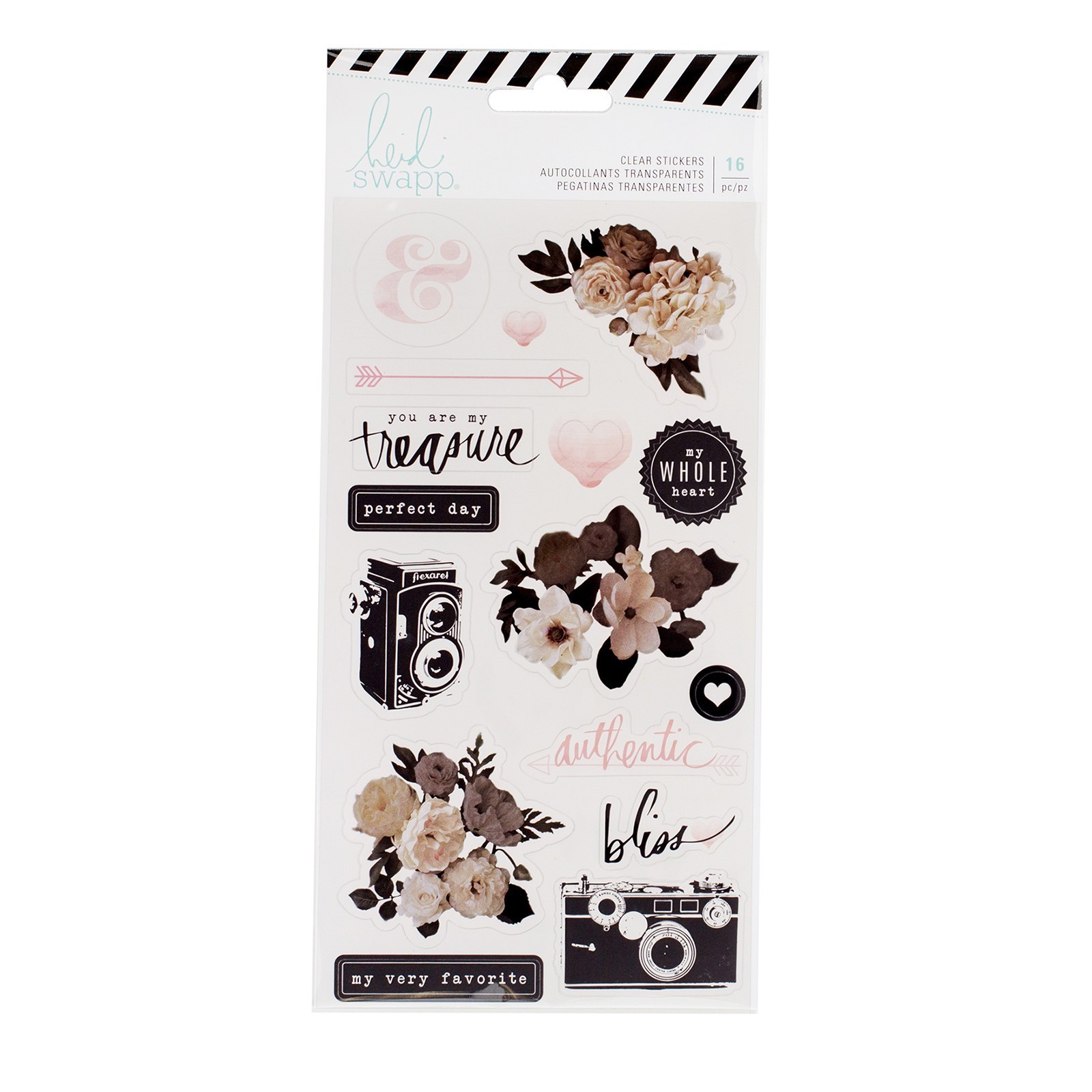 Sticker Klar Magnolie Clear Sticker Heidi Swapp magnolia jane  16 Stück