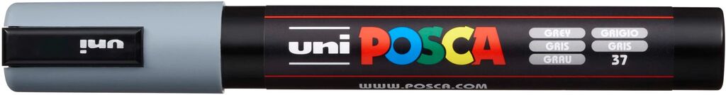 UNI POSCA Marker PC-5MC GRAU mittelfeine Spitze 1,8 - 2,5mm UNI POSCA Marker PC-5MC GRAU mittelfeine Spitze 1,8 - 2,5mm