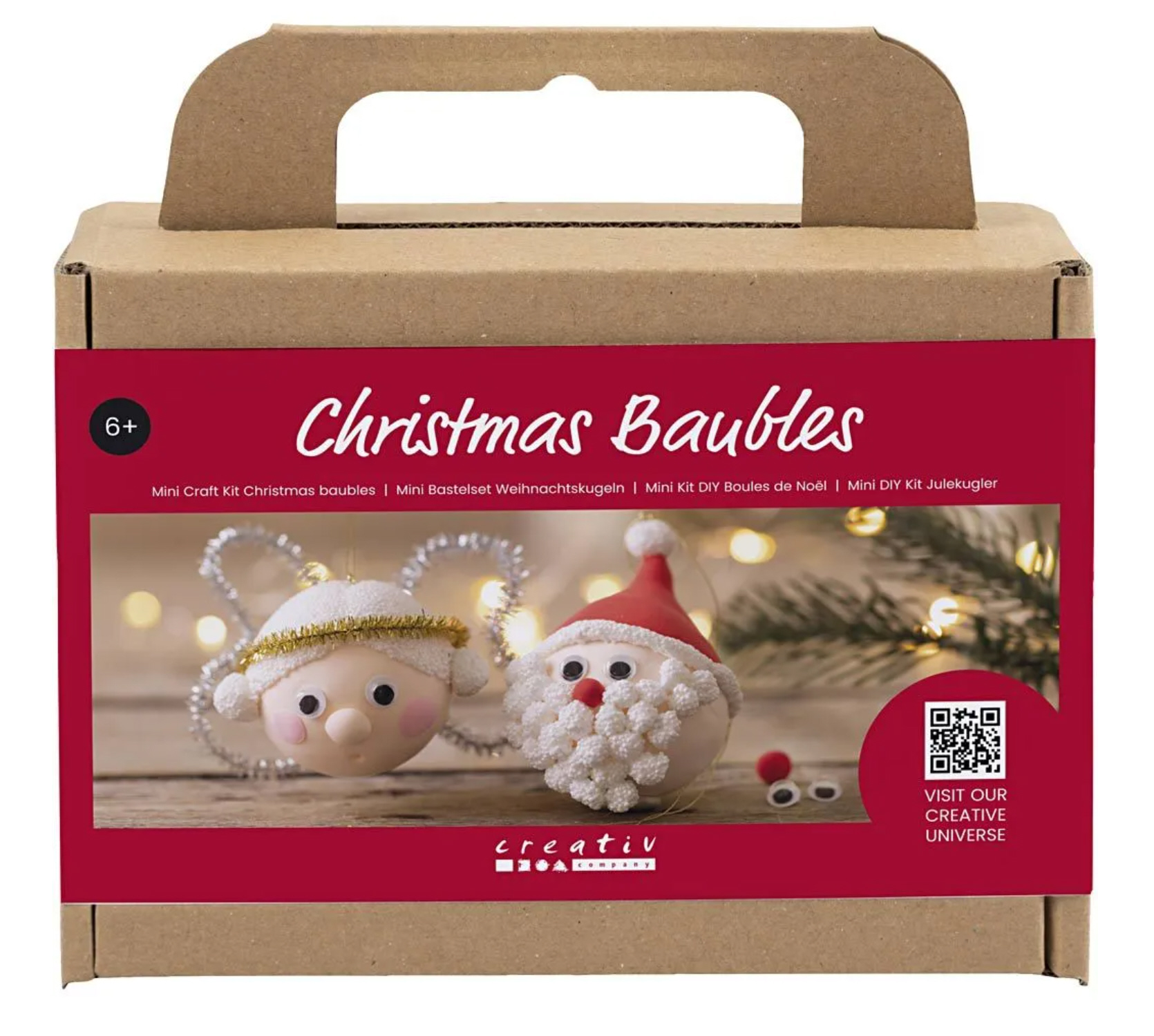 Mini Kreativ Set Weihnachtskugeln Weihnachtsmann Und Engel