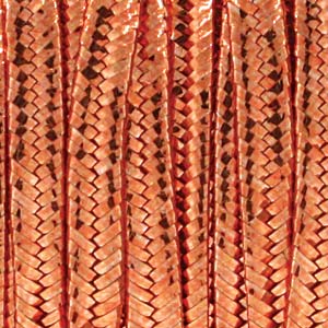 Rayon Soutache, per m, Smooth Metallic Copper