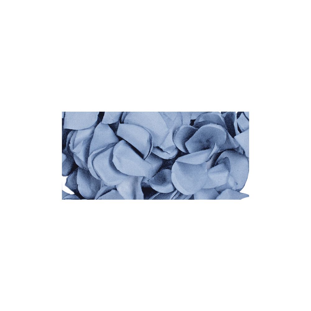 Papierblütenblätter hellblau