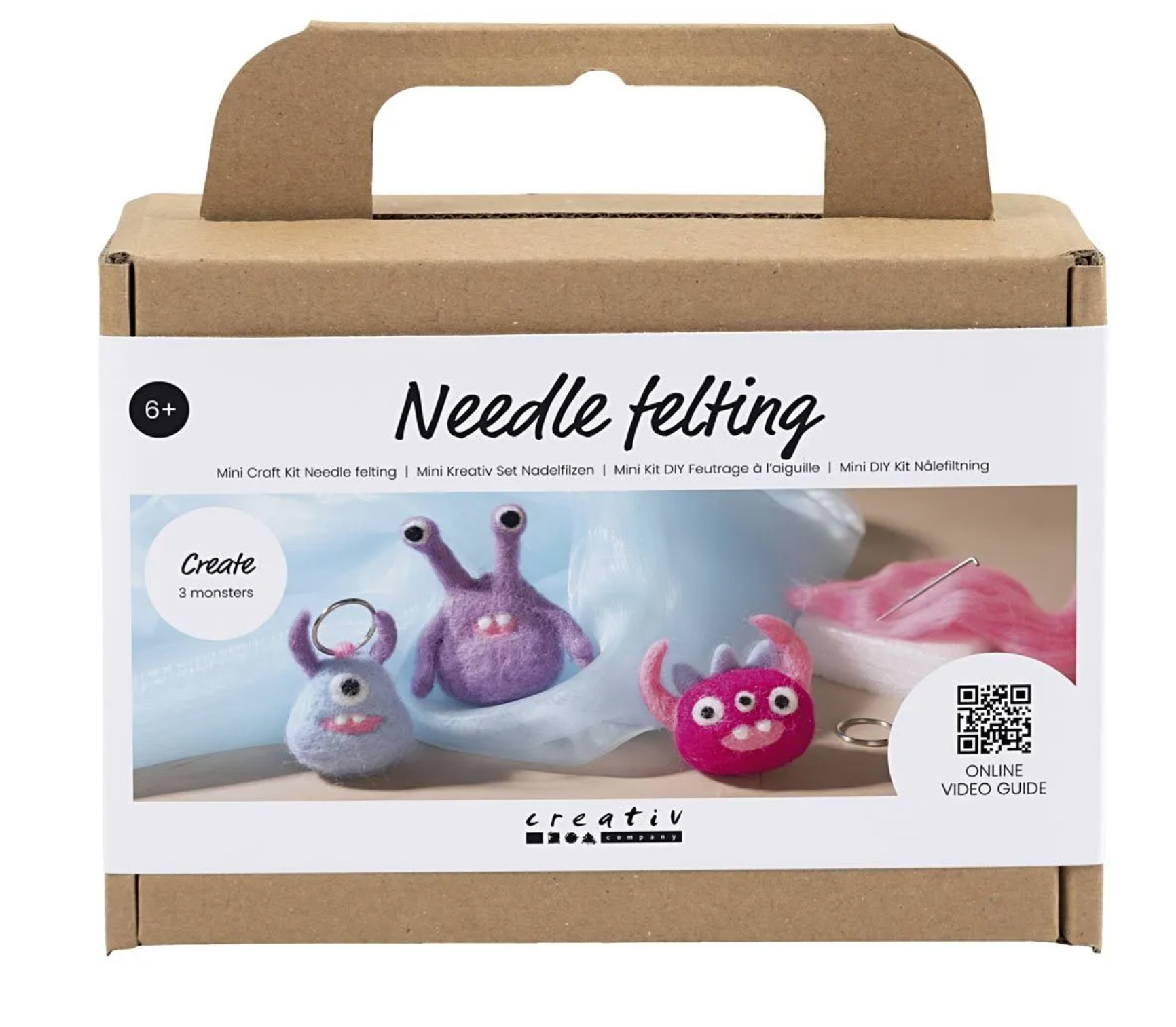Mini Kreativ Set Nadelfilzen Monster