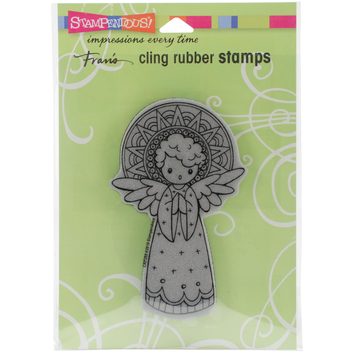 Stampendous Engel Schutzengel Cling Singing Angel Gummistempel Cling Rubber Stamp Cling Stamps  6.5"X4.5"