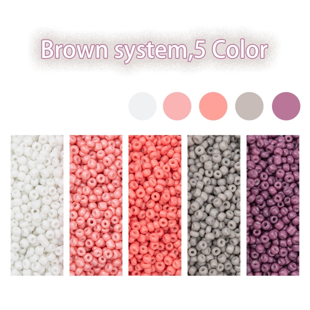 Rocailles Perlen Mix-Set 5 Farben 3-3,5mm Seed Beads 8/0 1900 Stück Rocailles Perlen Mix-Set 5 Farben 3-3,5mm Seed Beads 8/0 1900 Stück