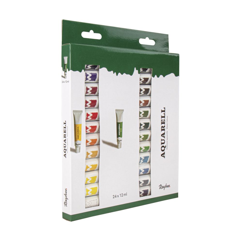 Künstler-Set Aquarellfarben 24 Farbtuben á 12ml