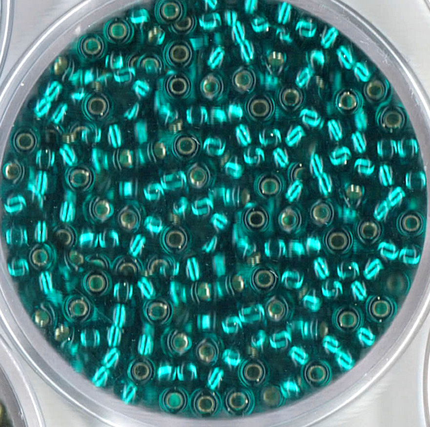 Miyuki Rocailles Silverlined Zircon 2,5mm 12g