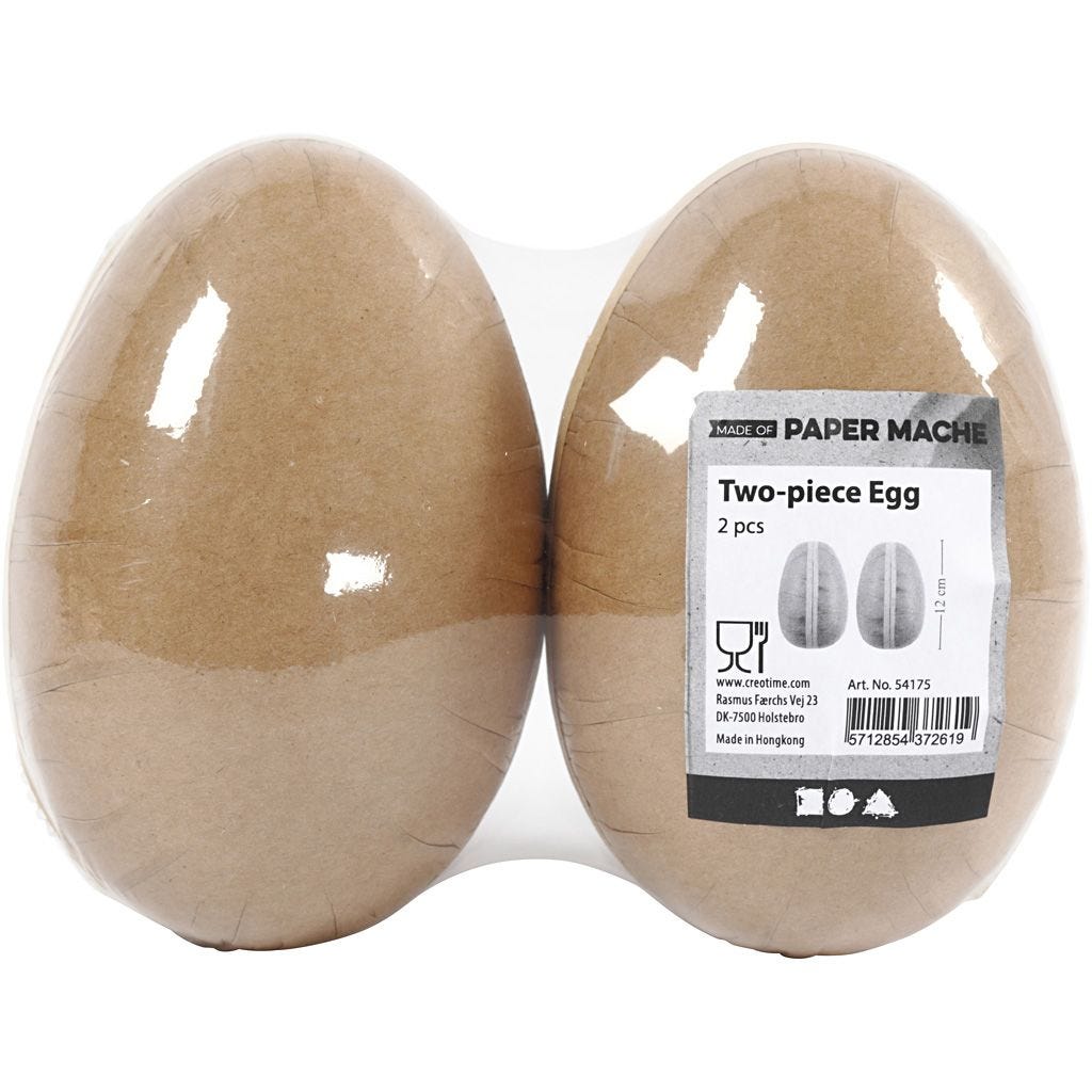 Pappeier teilbar 12cm 2 Stück Pappeier teilbar 12cm 2 Stück