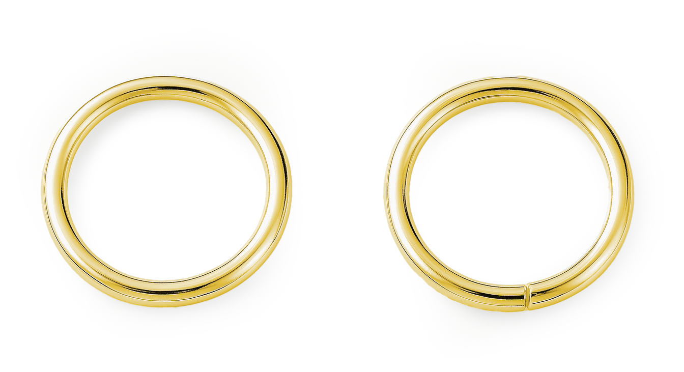 Metallringe geschlossen GOLDEN 21mm/1,5mm 15 Stück/Pkg Metallringe geschlossen GOLDEN 21mm/1,5mm 15 Stück/Pkg