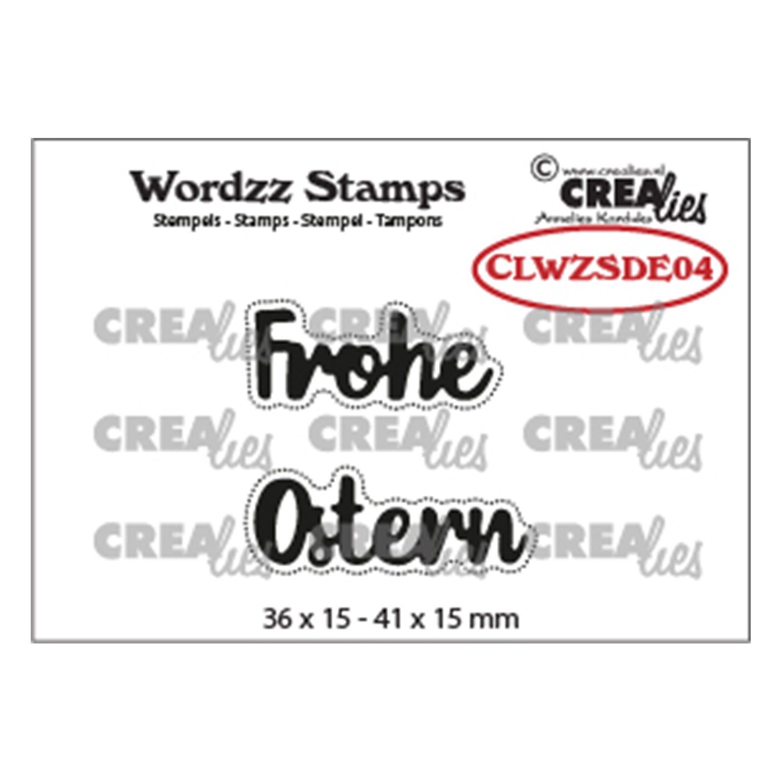 Silikonstempel ,,Frohe Ostern'' 36x15 - 41x15 mm