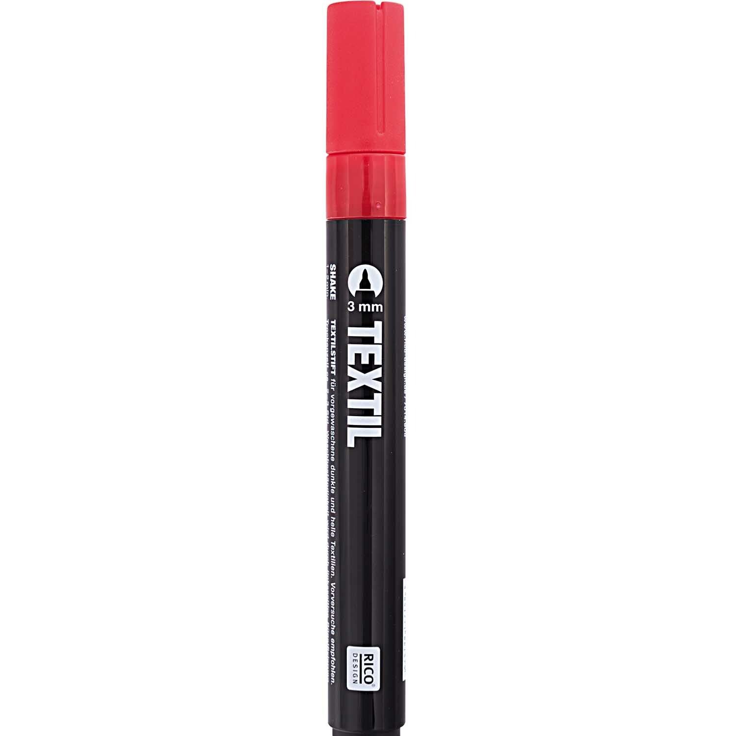 Rico Design Textilmarker 3mm dunkle Stoffe Einzelstifte Rico Design Textilmarker 3mm dunkle Stoffe Einzelstifte