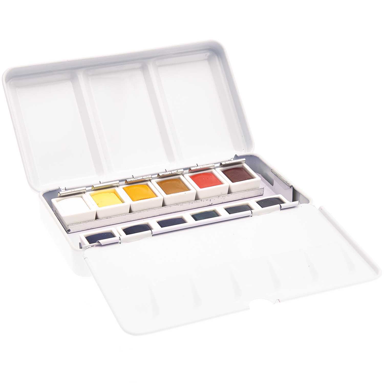 Rico Aquarellfarben Palette 12 x 1/2 Näpfe Rico Aquarellfarben Palette 12 x 1/2 Näpfe