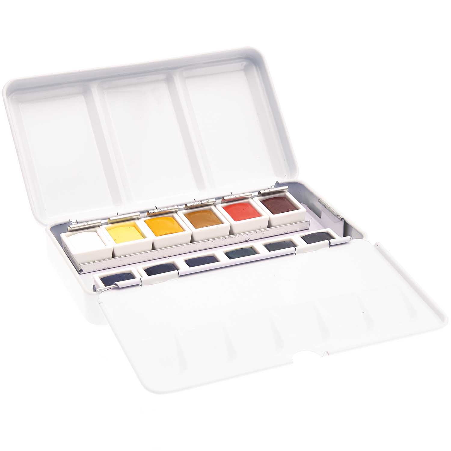 Rico Aquarellfarben Palette 12 x 1/2 Näpfe