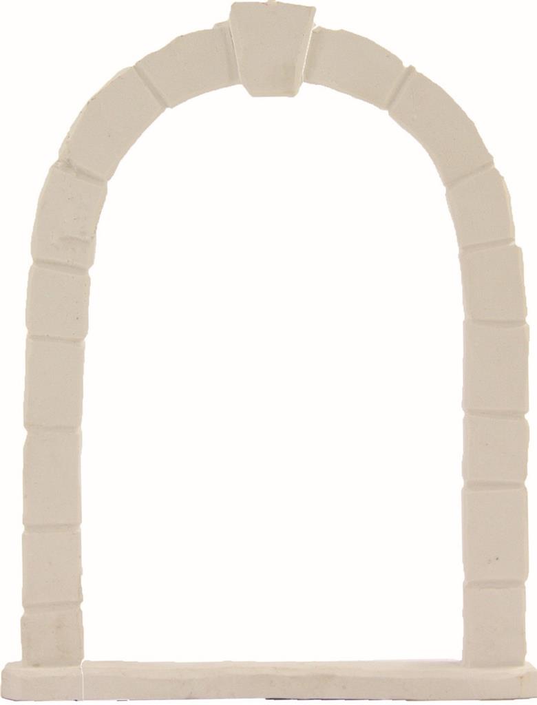 Torbogen weiß 15cm für orientalische Krippen Kunststein