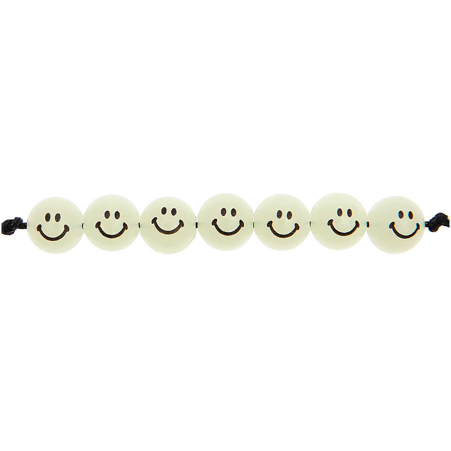 Smiley® Originals Perlen rund Glow-in-the-Dark 10mm 21 Stück