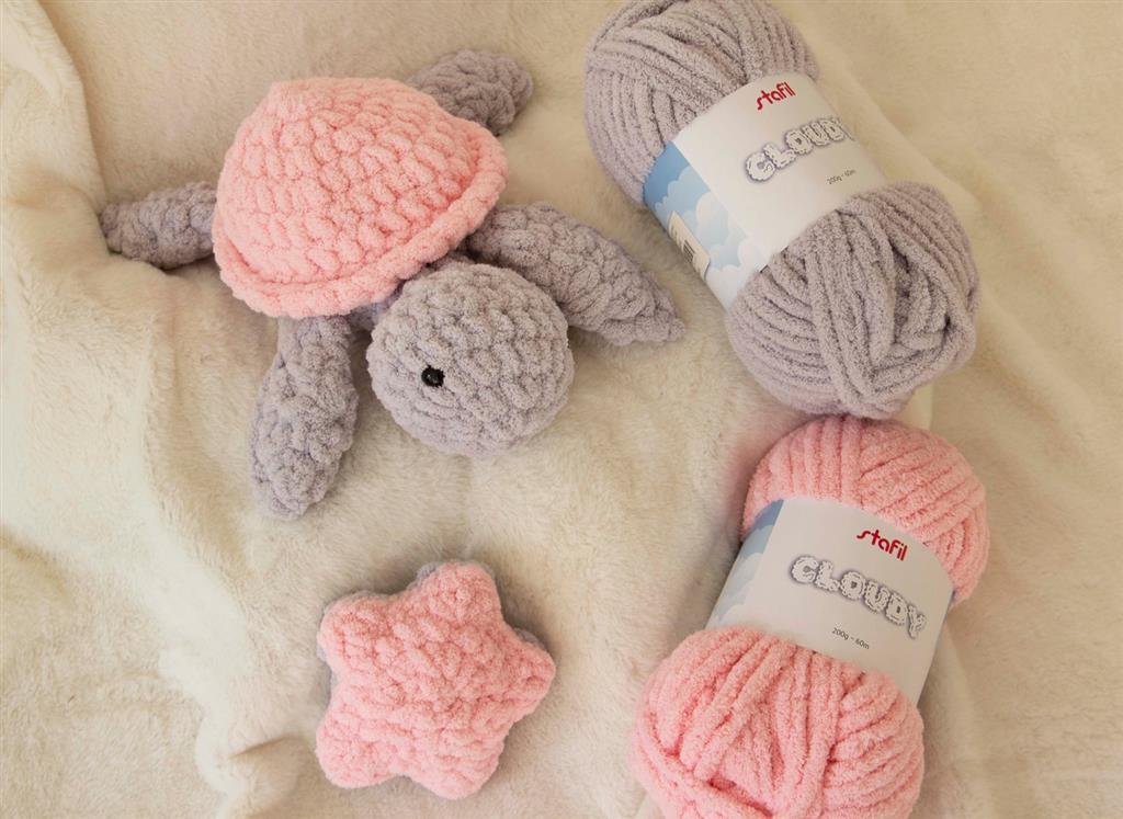 Stafil Cloudy ROSA Blanket Yarn Chenillwolle Ø 1cm 200g 60m