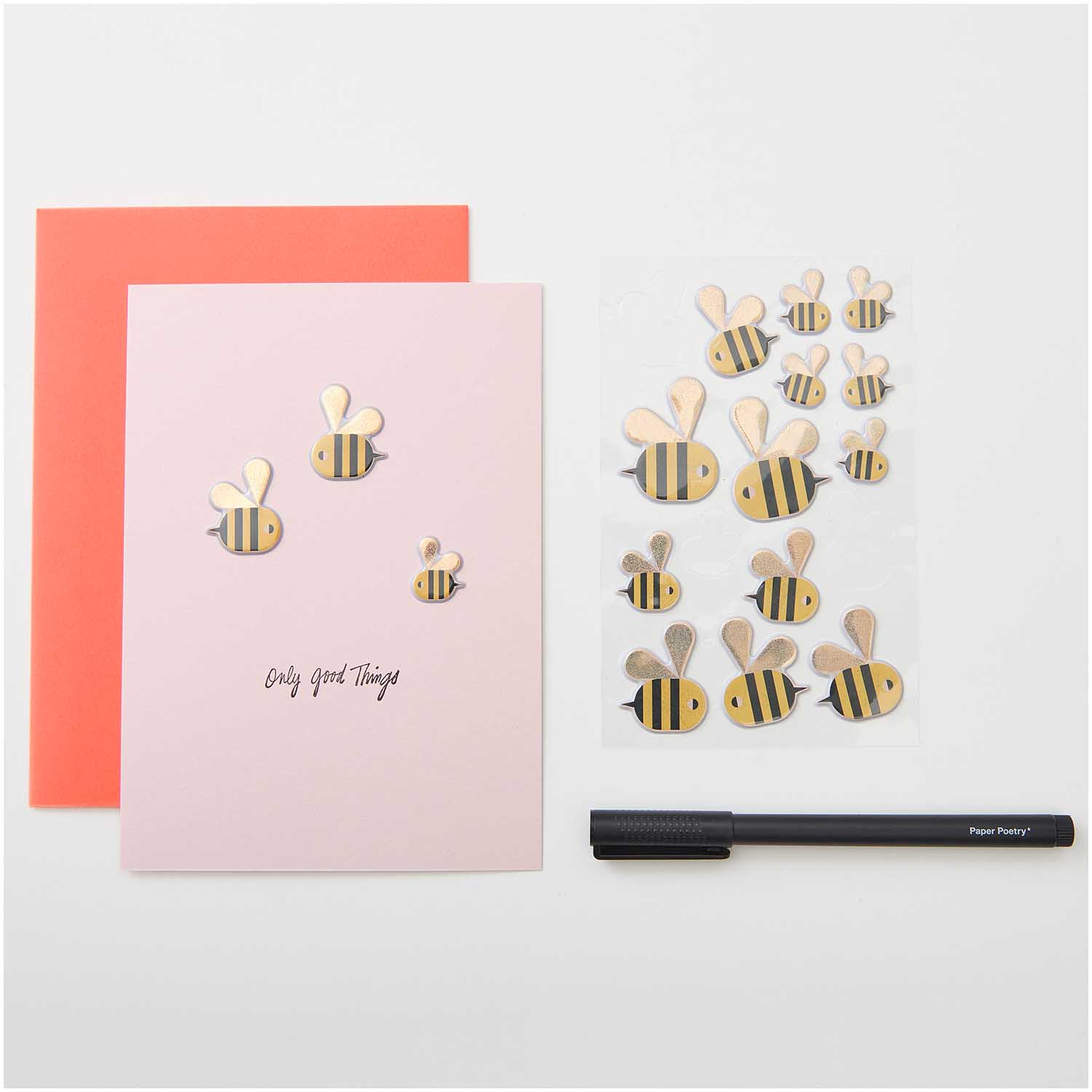 Puffy Sticker Bienen PVC 1 Bogen 15x9,5cm Puffy Sticker Bienen PVC 1 Bogen 15x9,5cm