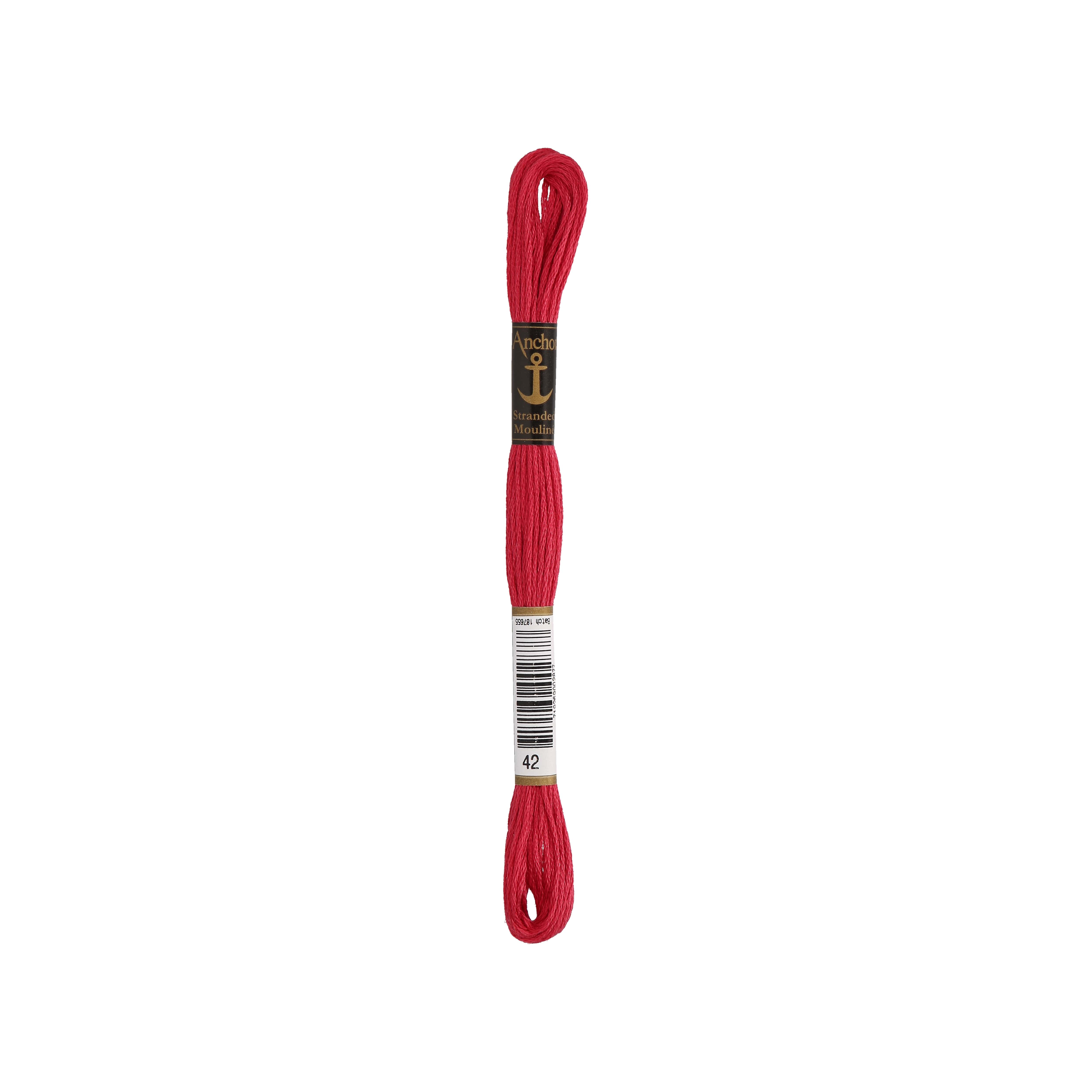 Anchor -Stranded Mouliné-Garn HIMBEERE Sticktwist 6-fädig 100% Baumwolle 8m Anchor -Stranded Mouliné-Garn HIMBEERE Sticktwist 6-fädig 100% Baumwolle 8m