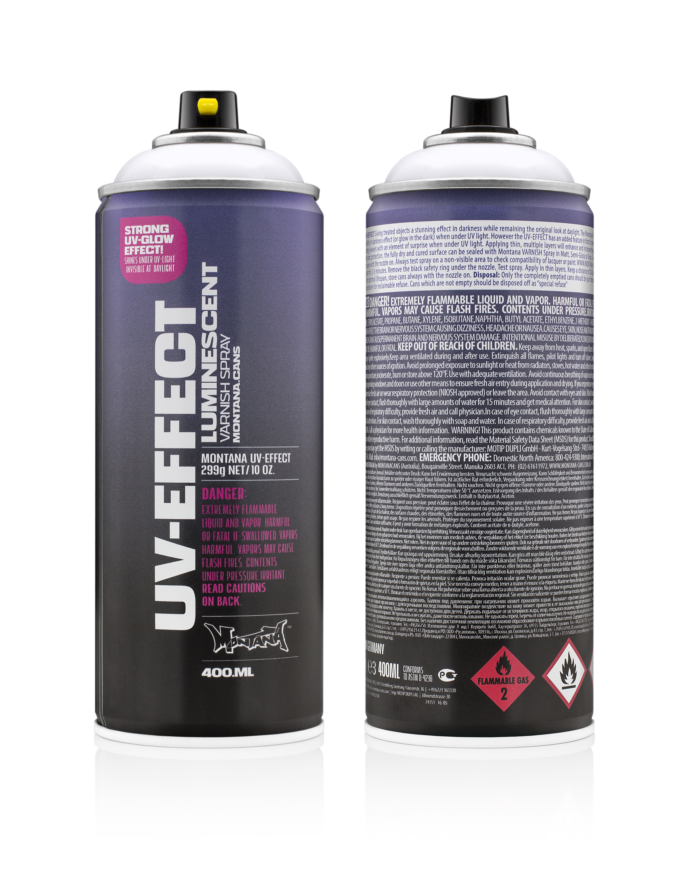 Montana UV1000 uv Effekt transparent 400ml Montana Cans Effektspray Sprühlack Spray Dose